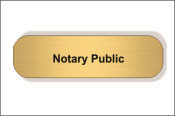 NOT1LINE - 1 X 3" Notary Name Tag