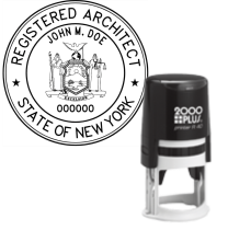 ​Self-Inking New York Registered Architect R-40