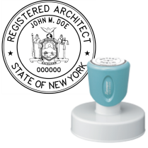 Pre-Inked New York Registered Architect Xstamper