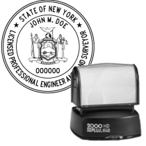 Pre-Inked New York Licensed Prof. Eng. & Land Surveyor R-40