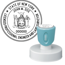 Pre-Inked New York Licensed Prof. Eng. & Land Surveyor Xstamper