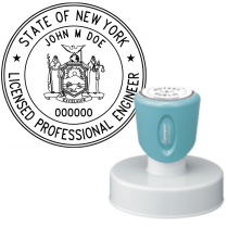 Pre-Inked New York Licensed Professional Engineer Xstamper