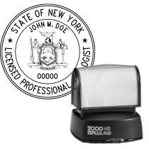 Pre-Inked New York Licensed Professional Geologist Stamp