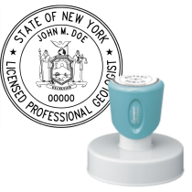 Pre-Inked New York Licensed Professional Geologist Xstamper