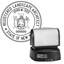 Pre-Inked New York Registered Landscape Architect R-40