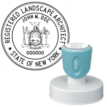 Pre-Inked New York Registered Landscape Architect Xstamper