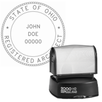 Pre-Inked Ohio Registered Architect R-40