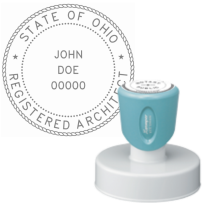 Pre-Inked Ohio Registered Architect Xstamper