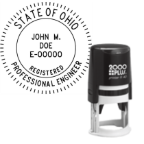 ​Self-Inking Ohio Registered Professional Engineer R-40