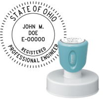 Pre-Inked Ohio Registered Professional Engineer Xstamper