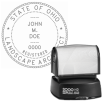 Pre-Inked Ohio Registered Landscape Architect R-40