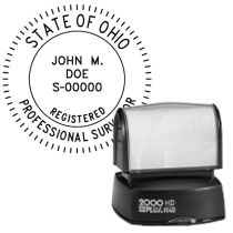 Pre-Inked Ohio Registered Professional Surveyor R-40