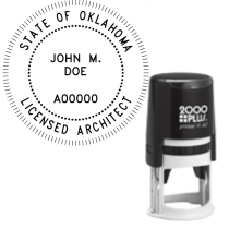 ​Self-Inking Oklahoma Licensed Architect R-40