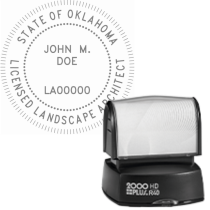 Pre-Inked Oklahoma Licensed Landscape Architect R-40