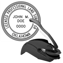 Oklahoma Licensed Professional Land Surveyor Embosser