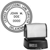 Pre-Inked Oklahoma Licensed Professional Land Surveyor R-40