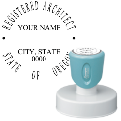 Pre-Inked-Oregon-Registered-Architect-Xstamper