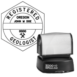Pre-Inked Oregon Registered Geologist R-40