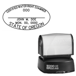 Pre-Inked Oregon Certified Water Right Examiner R-40