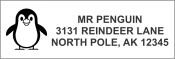 Get your mail noticed with the PENGUIN ADDRESS stamp from CalStamp! Perfect for adding a fun touch to your envelopes. Order now and personalize your correspondence!