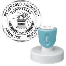 Pre-Inked Pennsylvania Registered Architect Xstamper