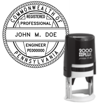 ​Self-Inking Pennsylvania Registered Professional Engineer R-40