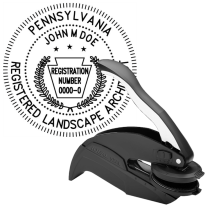 Pennsylvania Registered Landscape Architect Embosser