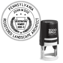 ​Self-Inking Pennsylvania Registered Landscape Architect R-40