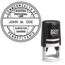 ​Self-Inking Pennsylvania Registered Professional Land Survey R-40