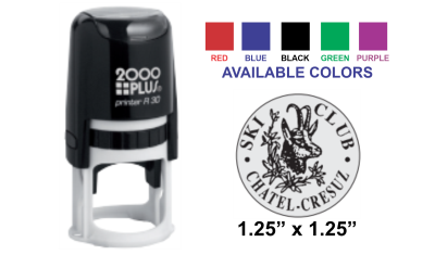 Get the Colop Printer R 30 Self-Inking Stamp with a 1-1/4 in. diameter impression. Perfect for your stamping needs. Order now at CalStamp!