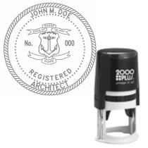Self-Inking Rhode Island Registered Architect R-40