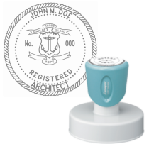Pre-Inked Rhode Island Registered Architect Xstamper