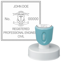 Pre-Inked Rhode Island Registered Professional Engineer Xstamper