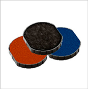 Shop CalStamp's Printer R12 Replacement Pads in Red, Blue, Green, Black, and Purple. Refresh your stamps today! Order now for vibrant, long-lasting impressions.