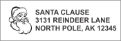 Get festive with our Santa Face Address Stamp! Perfect for holiday cards and letters. Order now from CalStamp and add a touch of Christmas cheer to your mail!