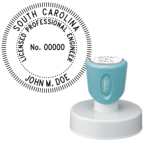 Pre-Inked South Carolina Licensed Professional Engineer Xstamper