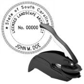 South Carolina Licensed Landscape Architect Embosser