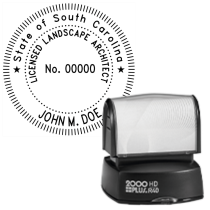 Pre-Inked South Carolina Licensed Landscape Architect R-40