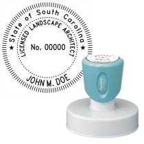 Pre-Inked South Carolina Licensed Landscape Architect Xstamper