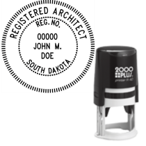 ​Self-Inking South Dakota Registered Architect R-40