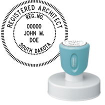 Pre-Inked South Dakota Registered Architect Xstamper