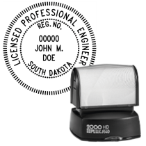 Pre-Inked South Dakota Licensed Professional Engineer R-40