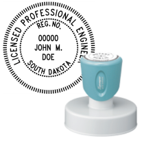 Pre-Inked South Dakota Licensed Professional Engineer Xstamper