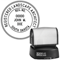 Pre-Inked South Dakota Registered Landscape Architect R-40