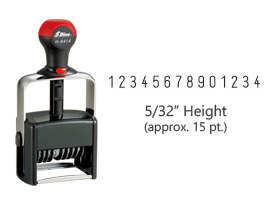 Shop the Shiny 6414 Heavy Duty Self-Inking Dater/Numberer with 14 bands at CalStamp. Durable and efficient for all your stamping needs. Order now for fast shipping!