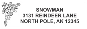 Get festive with CalStamp's MISSLETOE ADDRESS stamp! Perfect for holiday cards. Order now and add a touch of cheer to your mail. Shop today!