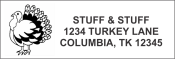 Get your official Turkey Address stamp from CalStamp! Perfect for business or personal use. Order now and ensure your mail reaches its destination accurately and professionally.