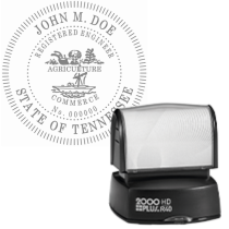 Pre-Inked Tennessee Registered Engineer R-40