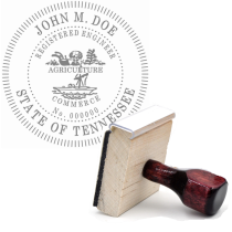Wooden Tennessee Registered Engineer Stamp