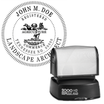 Pre-Inked Tennessee Registered Landscape Architect R-40